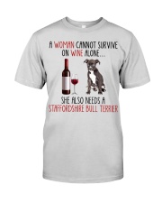 She Also Needs - Staffordshire Bull Terrier Dog Premium Fit Mens Tee tile