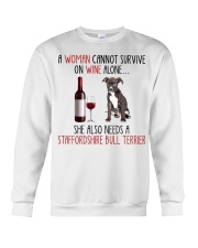 She Also Needs - Staffordshire Bull Terrier Dog Crewneck Sweatshirt tile