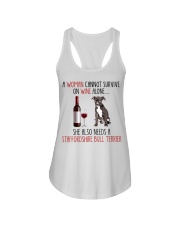 She Also Needs - Staffordshire Bull Terrier Dog Ladies Flowy Tank tile