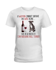 She Also Needs - Staffordshire Bull Terrier Dog Ladies T-Shirt tile