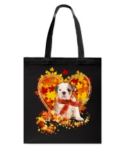 Autumn Leaf - old english bulldog Tote Bag tile