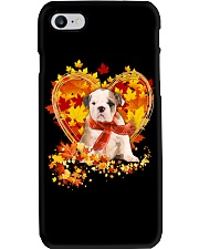 Autumn Leaf - old english bulldog Phone Case tile