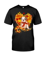 Autumn Leaf - old english bulldog Premium Fit Mens Tee tile