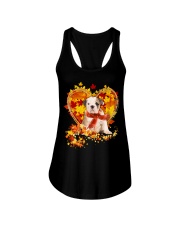 Autumn Leaf - old english bulldog Ladies Flowy Tank tile