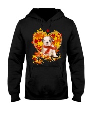 Autumn Leaf - old english bulldog Hooded Sweatshirt tile