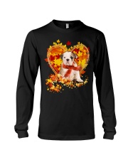Autumn Leaf - old english bulldog Long Sleeve Tee tile