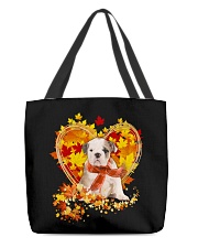 Autumn Leaf - old english bulldog All-Over Tote tile