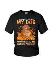 Forget Problems - RED Toy Poodle Youth T-Shirt tile