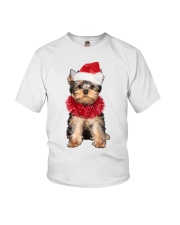 Christmas Cheer - Yorkshire Terrier 3 Youth T-Shirt tile