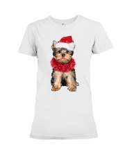 Christmas Cheer - Yorkshire Terrier 3 Premium Fit Ladies Tee tile
