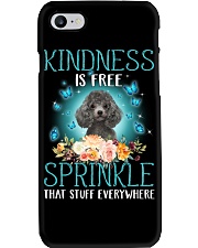 Sprinkle - SILVER Miniature Poodle Phone Case tile