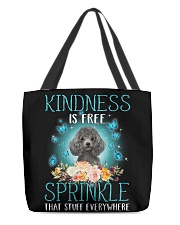 Sprinkle - SILVER Miniature Poodle All-Over Tote tile