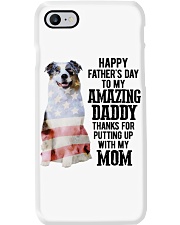 Happy Father Day - Blue Merle Aussie Phone Case tile