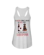 She Also Needs - Dobermann Ladies Flowy Tank tile