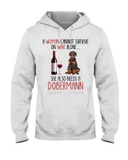 She Also Needs - Dobermann Hooded Sweatshirt tile