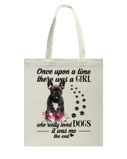 Really Loved - BLACK French Bulldog Tote Bag tile