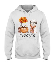 It is Fall - Shih Tzu Hooded Sweatshirt tile