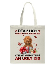 Ugly Kid - RED Labradoodle Tote Bag tile