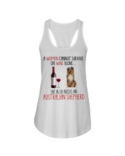 She Also Needs - Australian Shepherd 1 Ladies Flowy Tank tile