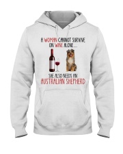 She Also Needs - Australian Shepherd 1 Hooded Sweatshirt tile