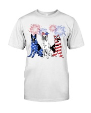 American Firework - German Shepherd Classic T-Shirt front