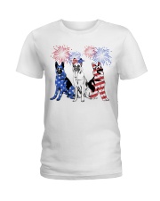 American Firework - German Shepherd Ladies T-Shirt tile