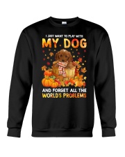 Forget Problems - RED Cockapoo Crewneck Sweatshirt tile