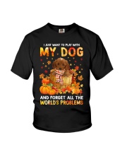 Forget Problems - RED Cockapoo Youth T-Shirt tile