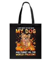 Forget Problems - Long-haired Tan Chihuahua Tote Bag tile