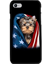 American flag - Yorkshire Terrier Phone Case tile