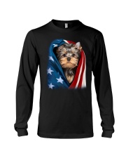 American flag - Yorkshire Terrier Long Sleeve Tee tile
