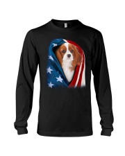 American flag - Cavalier King Charles Spaniel 3 Long Sleeve Tee tile