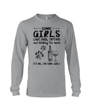 some girls love dogs tattoos Long Sleeve Tee tile
