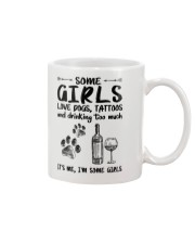 some girls love dogs tattoos Mug tile