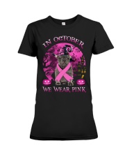 Pink Moon - Grey French Bulldog Premium Fit Ladies Tee tile