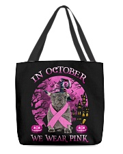 Pink Moon - Grey French Bulldog All-Over Tote tile