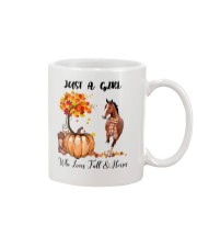 Girl Love Fall And Horses Mug tile
