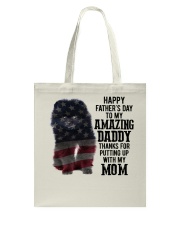 Father Day - Black Pomeranian Tote Bag tile