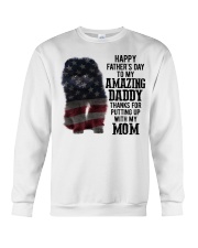 Father Day - Black Pomeranian Crewneck Sweatshirt tile