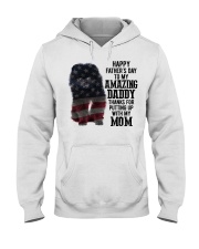 Father Day - Black Pomeranian Hooded Sweatshirt tile