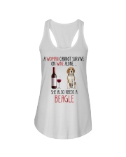 She Also Needs - Beagle Ladies Flowy Tank tile