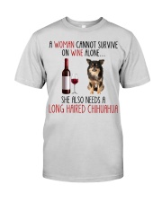 She Also Needs - Long Haired Chihuahua Premium Fit Mens Tee tile