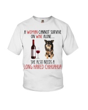 She Also Needs - Long Haired Chihuahua Youth T-Shirt tile