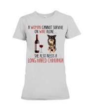She Also Needs - Long Haired Chihuahua Premium Fit Ladies Tee tile