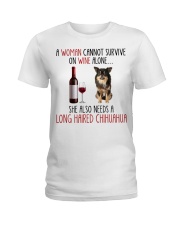 She Also Needs - Long Haired Chihuahua Ladies T-Shirt tile