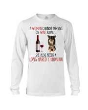 She Also Needs - Long Haired Chihuahua Long Sleeve Tee tile