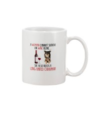 She Also Needs - Long Haired Chihuahua Mug tile