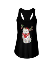 Reindeer - Samoyed Ladies Flowy Tank tile