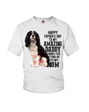 Father Day - Cavalier King Charles Spaniel Youth T-Shirt tile