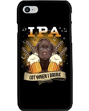 IPA Lot - CHOCOLATE Labrador Phone Case tile